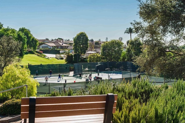 view of tennis court