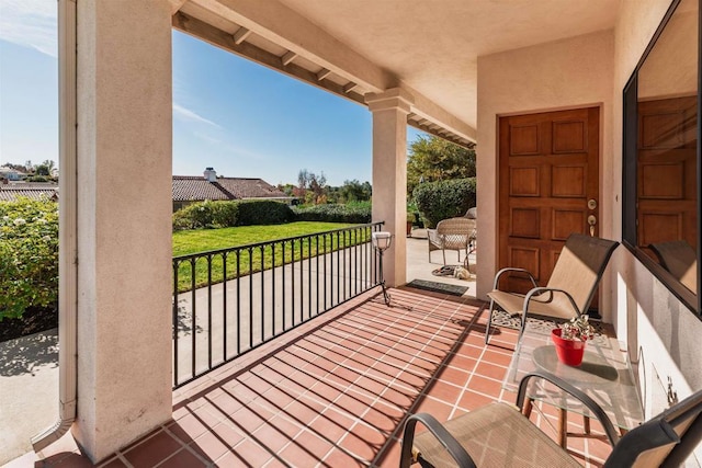 view of balcony