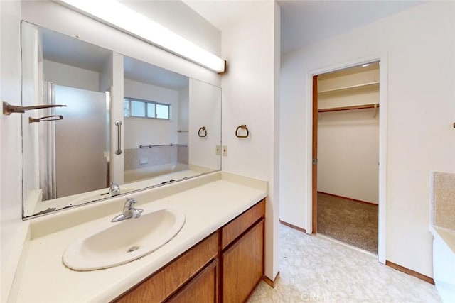 bathroom with vanity