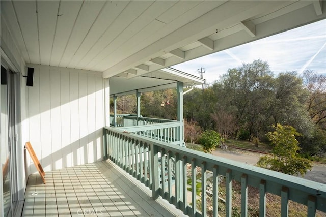 view of balcony