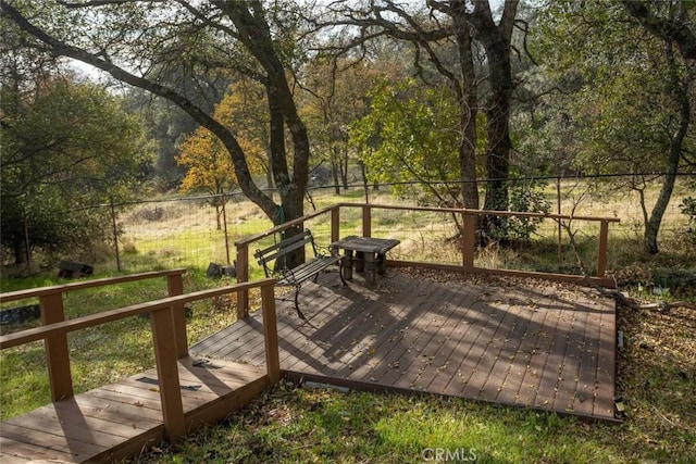 view of wooden terrace