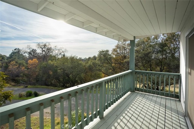 view of balcony