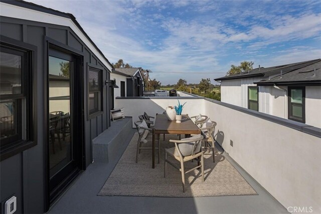 view of patio / terrace featuring a balcony