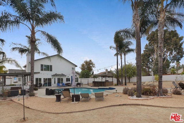 view of pool with a patio area