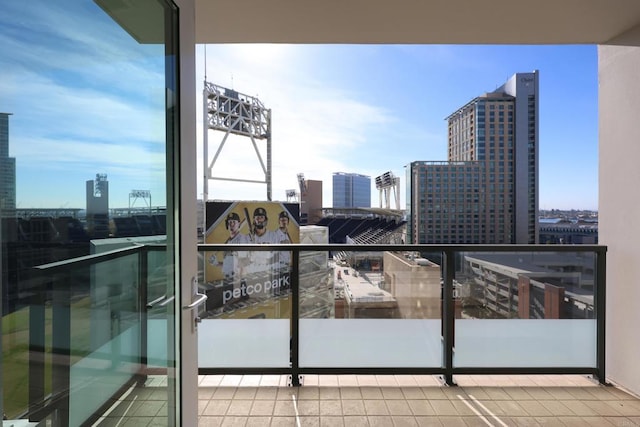 view of balcony