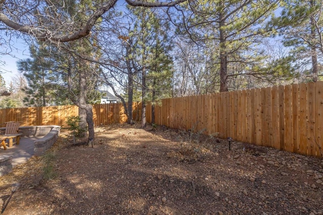 view of yard featuring a patio area