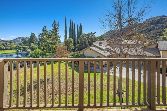 1758 Pala Lake Dr, Fallbrook, CA 92028 - gate featuring a lawn and a water and mountain view