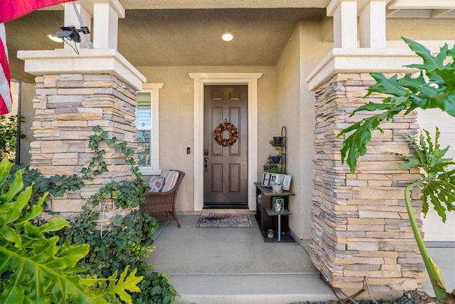 30343 Mahogany St, Murrieta, CA 92563 - entrance to property with stucco siding, a porch, and stone siding