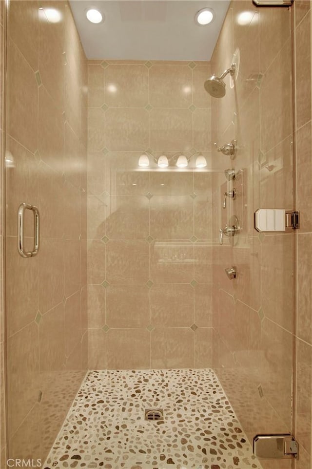 bathroom with walk in shower