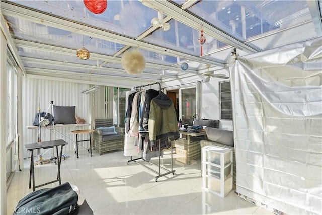 view of sunroom / solarium