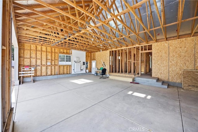 miscellaneous room with concrete flooring