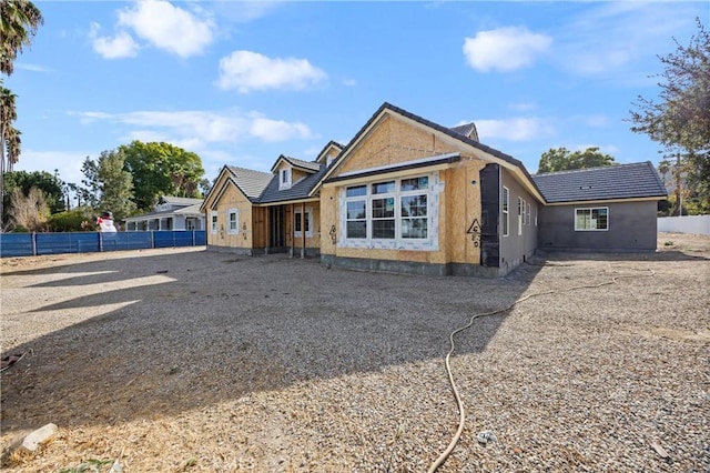 view of front of property