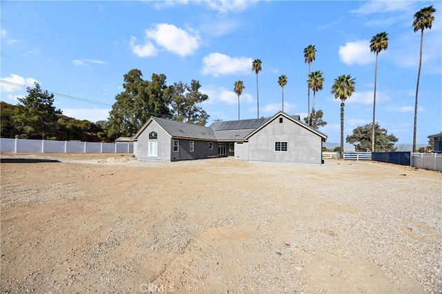 view of rear view of property