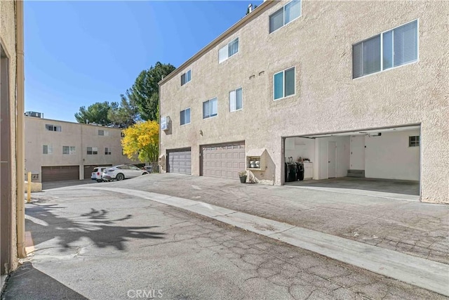 view of property with a garage