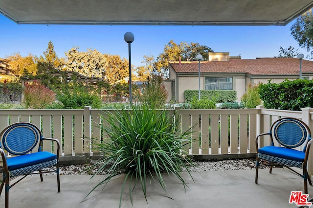 view of balcony