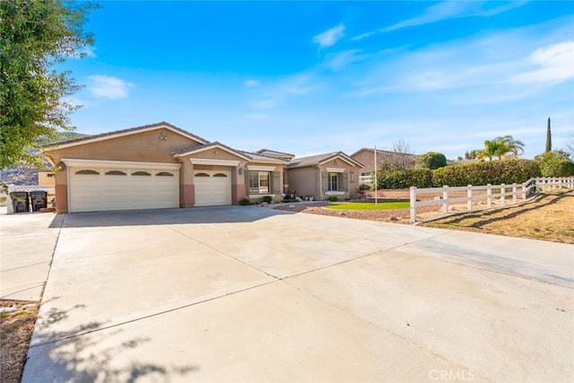 ranch-style house with a garage