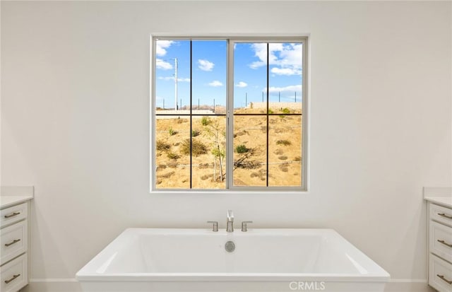 21235 Wildflower Way, Chatsworth, CA 91311 - full bathroom with vanity and a soaking tub