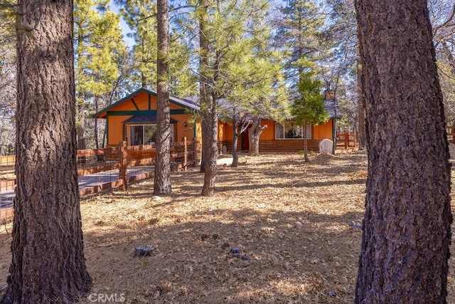 view of yard featuring a porch