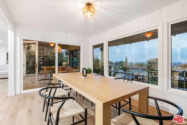 sunroom / solarium with a wealth of natural light