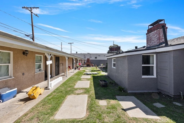 view of yard with a patio