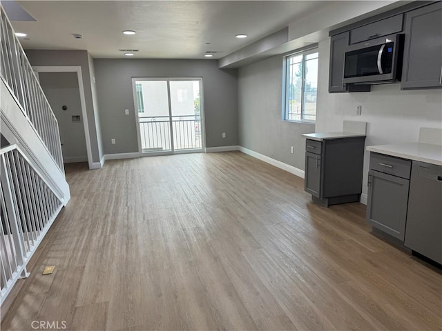 interior space featuring light hardwood / wood-style floors