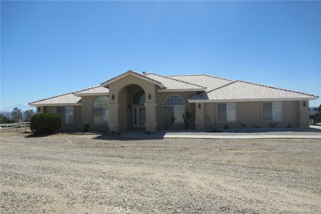 view of mediterranean / spanish house