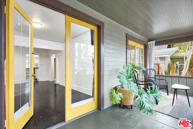 view of sunroom