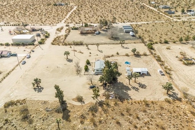 bird's eye view featuring view of desert