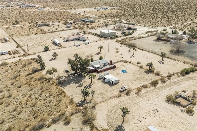 bird's eye view featuring view of desert