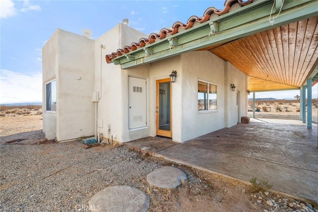 exterior space with a patio area