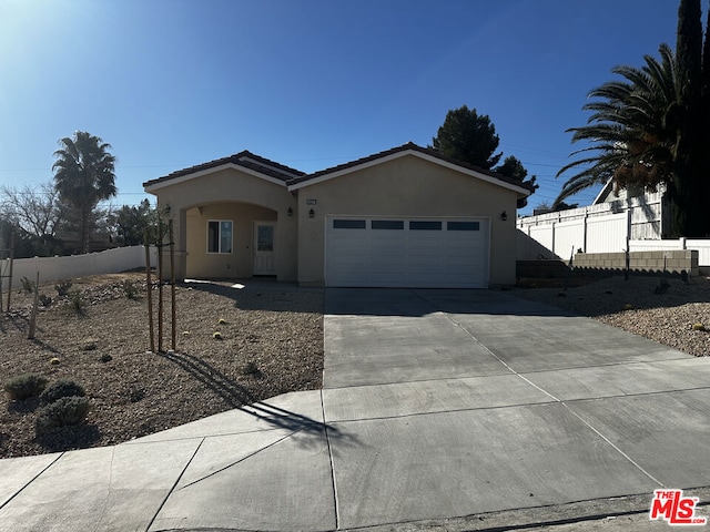 view of front of house featuring a garage