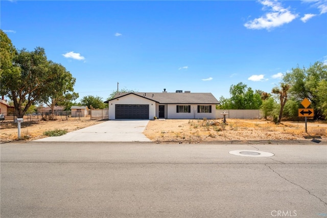 ranch-style house with a garage