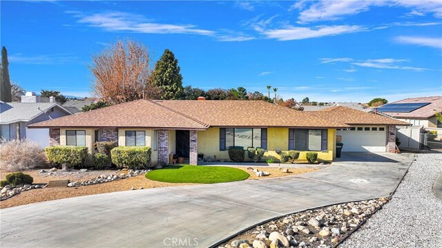 ranch-style house with a garage