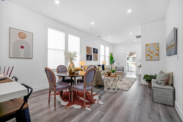 dining room featuring hardwood / wood-style floors