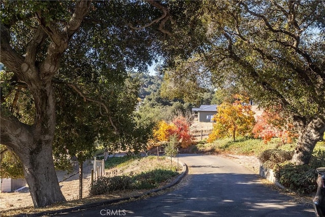 view of road