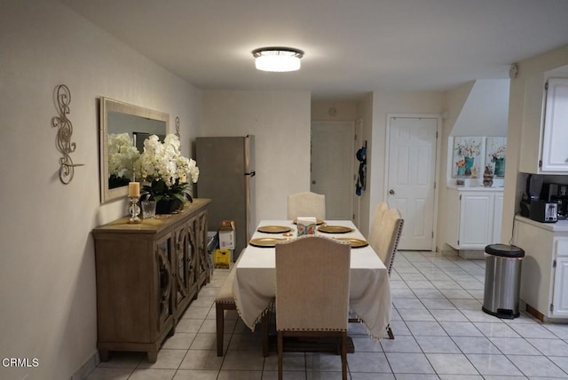 view of tiled dining area