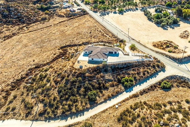 bird's eye view with a rural view