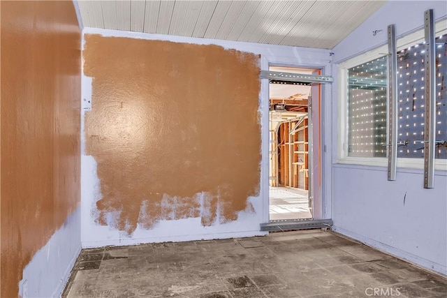 miscellaneous room with vaulted ceiling