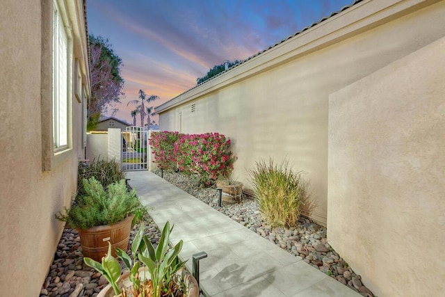 exterior space with a patio area