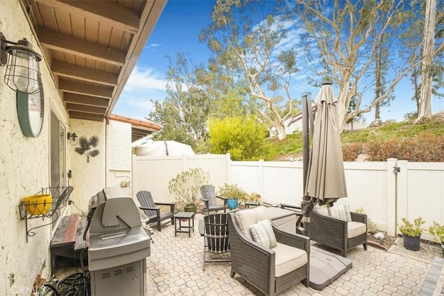 view of patio / terrace with grilling area