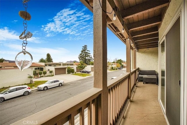 view of balcony