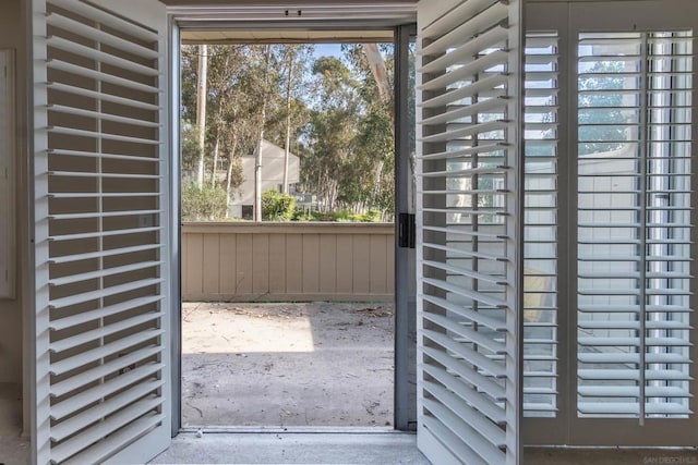 doorway with a healthy amount of sunlight