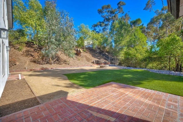 view of yard with a patio