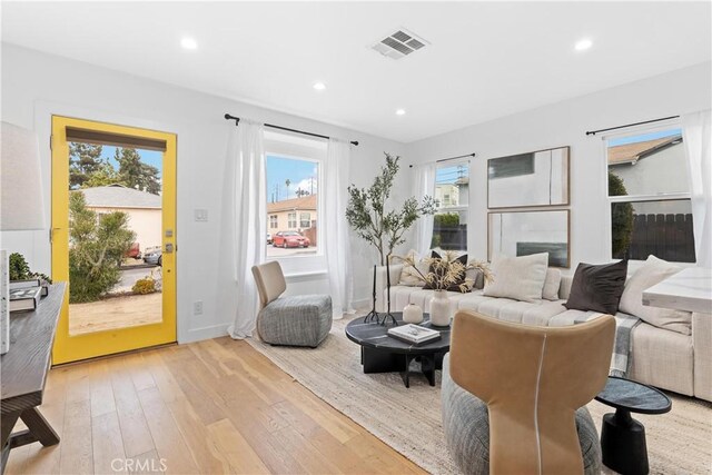 interior space featuring light hardwood / wood-style floors