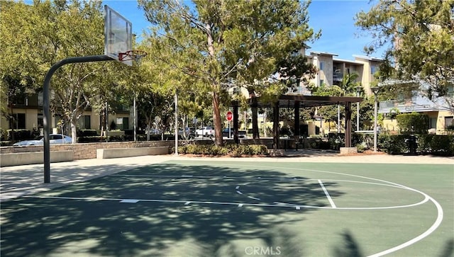 view of sport court