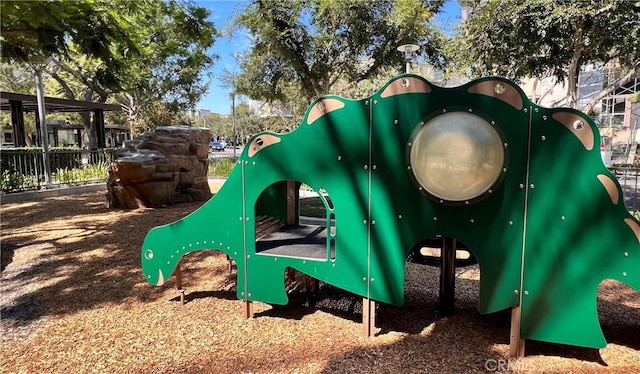 view of jungle gym