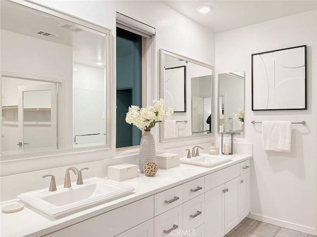 bathroom with vanity