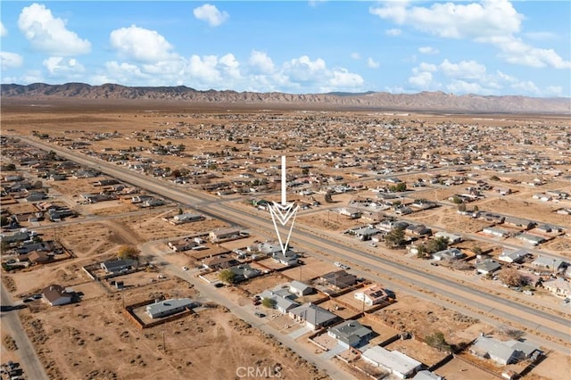 bird's eye view featuring a mountain view