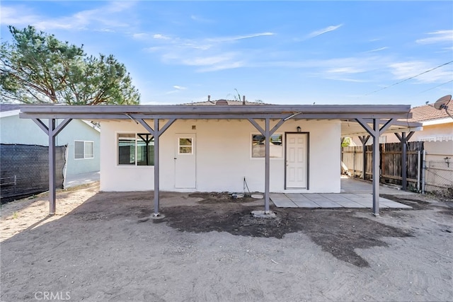 view of rear view of property