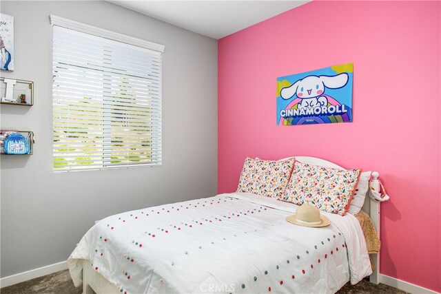 bedroom featuring carpet floors